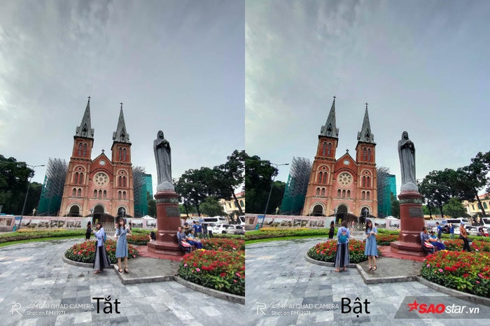 Tính năng Tăng Cường Sắc Độ giúp bức ảnh trông đậm đà, thích mắt hơn hẳn