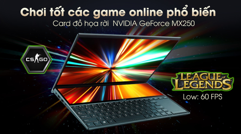 Laptop Asus ZenBook Duo UX481F có card đồ họa rời Laptop Asus ZenBook Duo UX481F có card đồ họa rời