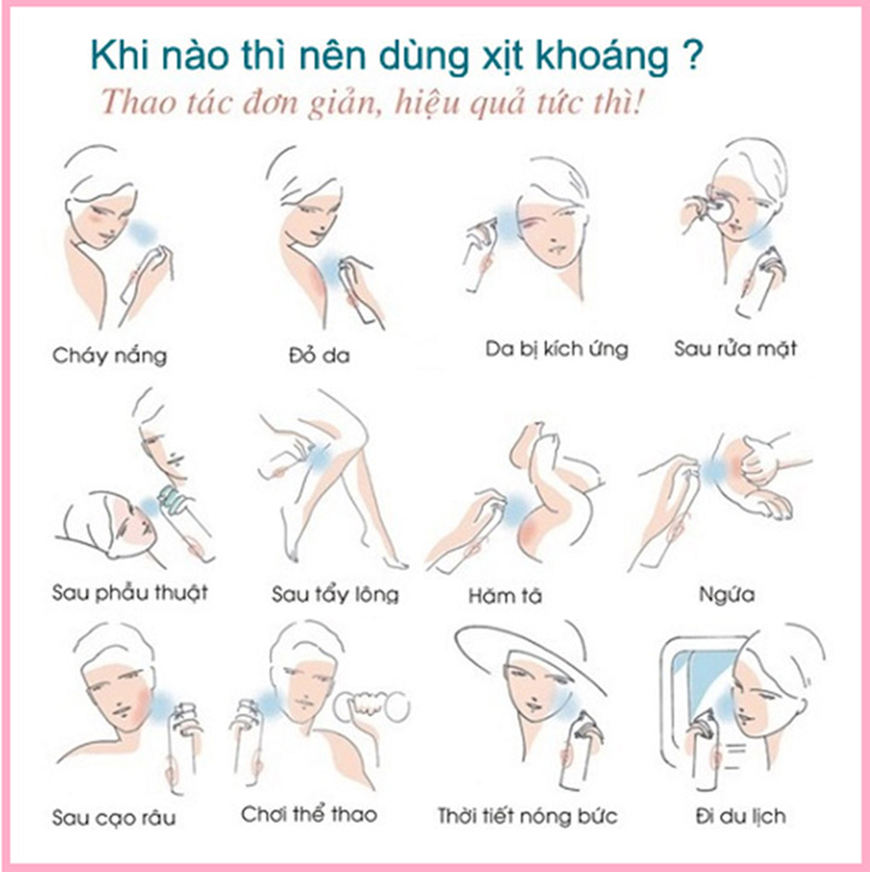 Hướng Dẫn Sử Dụng Xịt Dưỡng Và Một Số Lưu Ý