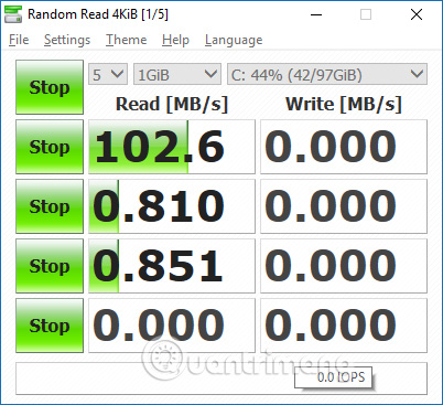 Kiểm tra tốc độ đọc ghi ổ cứng với phần mềm CrystalDiskMark Kiểm tra tốc độ đọc sách