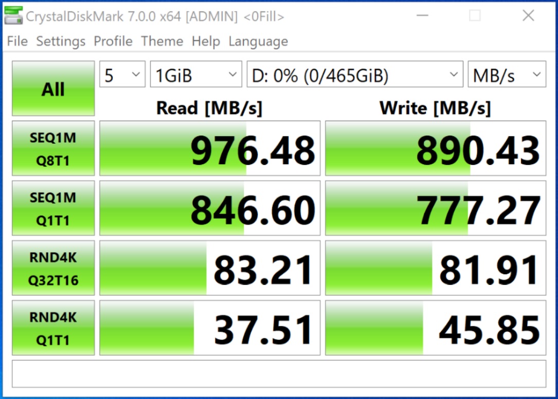 Kiểm tra tốc độ đọc ghi ổ cứng với phần mềm CrystalDiskMark