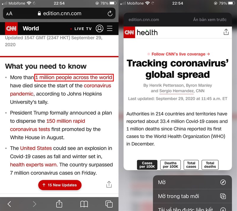 các tính năng 3d touch