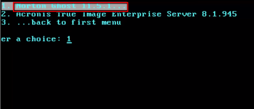 Chọn Norton Ghost ... Chọn Norton Ghost ...