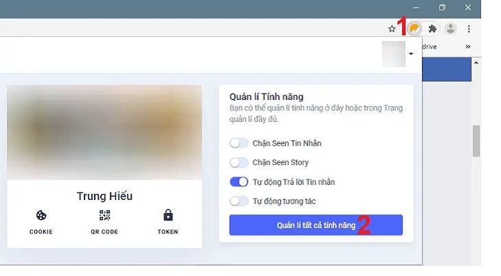 Chọn Quản lý tất cả tính năng