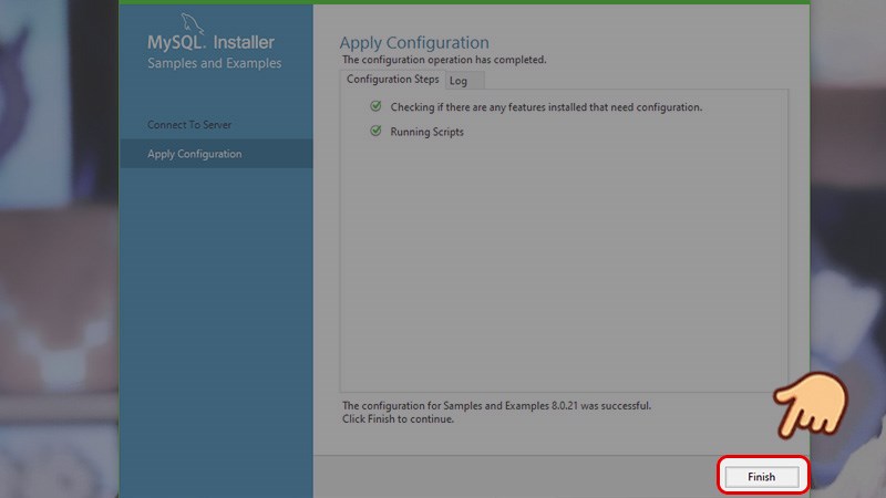 Chọn Finish. Chọn Finish.
