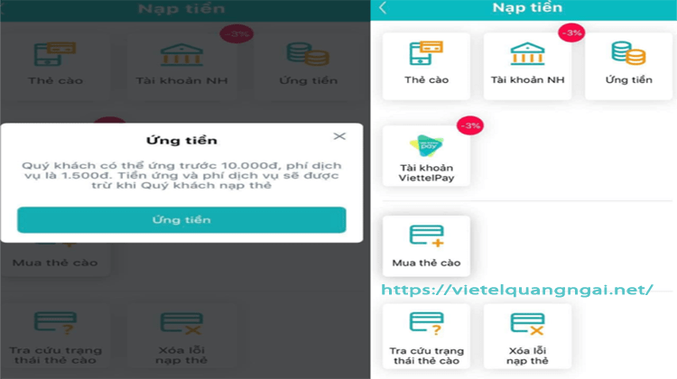 Cách hủy và ứng tiền của Viettel nhanh nhất hiện nay cách hủy ứng tiền viettel *911#