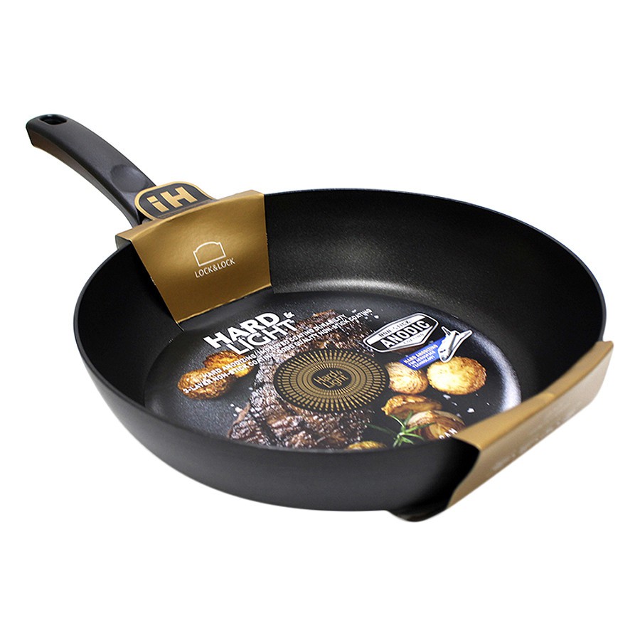 Chảo Lock&amp;Lock Cookplus HArd&amp;Light Inside Okitsumo [LHB2283OK-IH] (28cm) |  Shopee Việt Nam