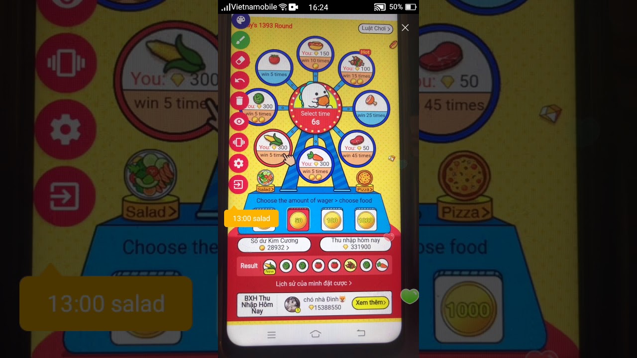 Làm sao để có Salad trên Bigo nhanh nhất?