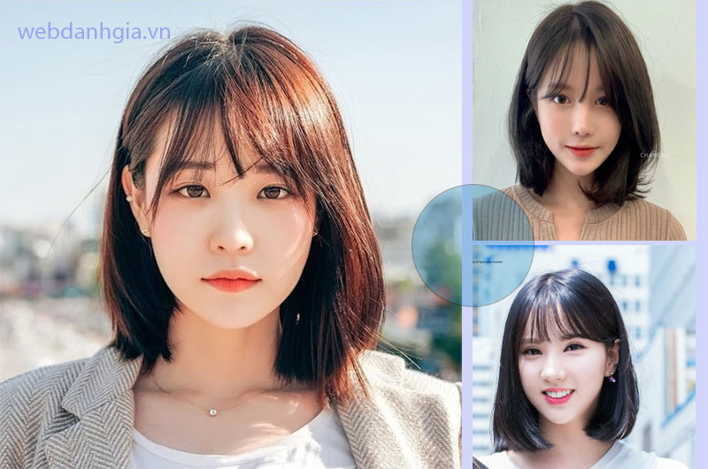Tóc layer nữ ngắn mái thưa