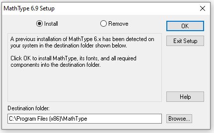Chọn địa chỉ lưu trữ phần mềm Mathtype 6.9 full Chọn địa chỉ lưu trữ phần mềm Mathtype 6.9 full