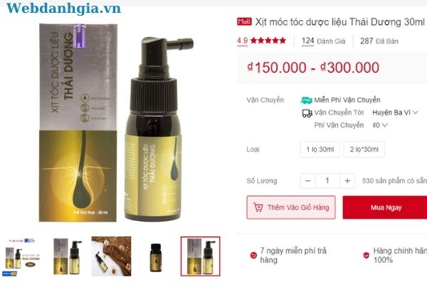Tinh dầu dưỡng tóc – xịt dược liệu thái dương Tinh dầu dưỡng tóc – xịt dược liệu thái dương