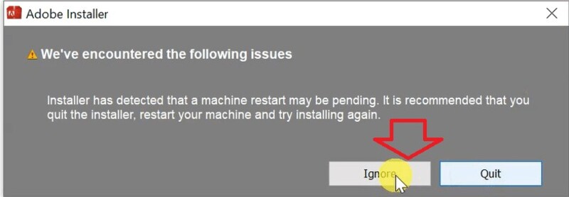 Cài đặt Adobe Audition CS6 full crack miễn phí chọn ignore Cài đặt Adobe Audition CS6 full crack miễn phí chọn ignore