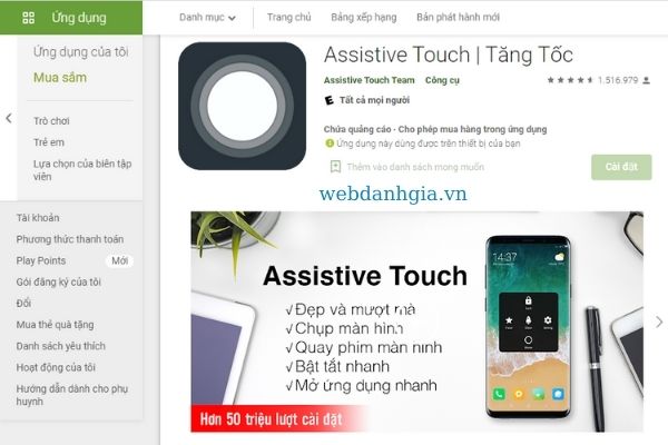 Ứng dụng chụp ảnh màn hình android Assistive Touch Ứng dụng chụp ảnh màn hình android Assistive Touch