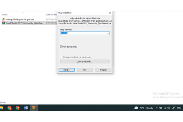 Pass giải nén winrar Pass giải nén winrar