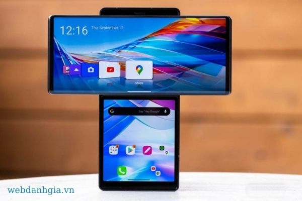 Màn hình xoay chữ T linh hoạt trên LG wing mới Màn hình xoay chữ T linh hoạt trên LG wing mới
