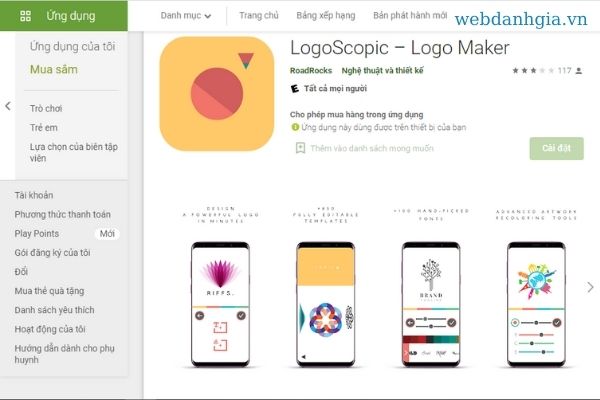 App tạo logo miễn phí trên Android App tạo logo miễn phí trên Android