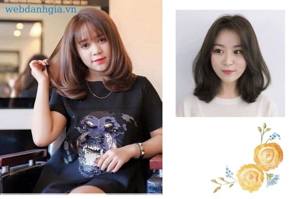 Tóc ngang vai uốn cụp chữ C Tóc ngang vai uốn cụp chữ C