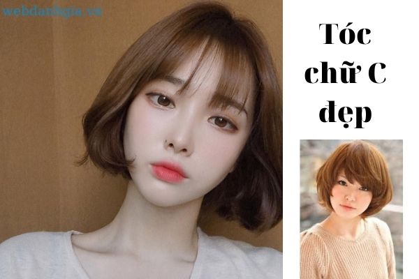 Tóc chữ C mái thưa cá tính Tóc chữ C mái thưa cá tính