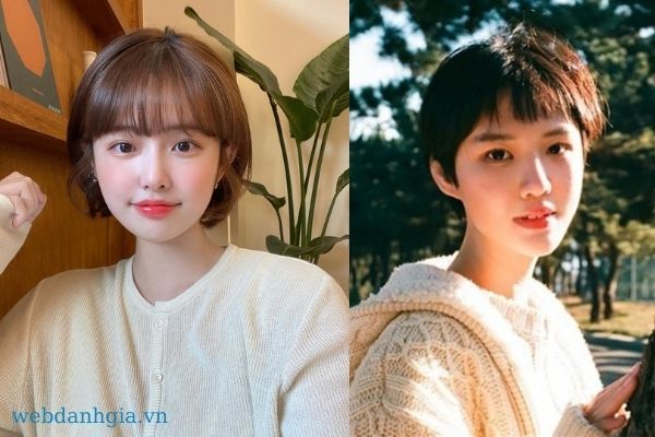 Tóc chữ C mái bằng xinh xắn Tóc chữ C mái bằng xinh xắn